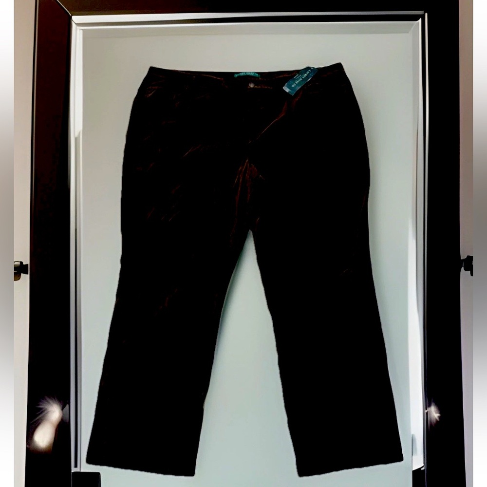 Lauren Ralph Lauren Brown Velvet Pants 
Women’s Plus Size 22W original !96